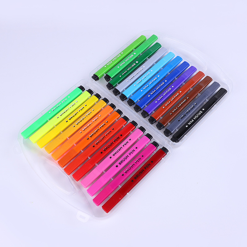 Marker Set 12/18/24/36 Colors Water Color Pen Painting Pencils Pen Brush  Markers For Kids Art Supplies School Washable