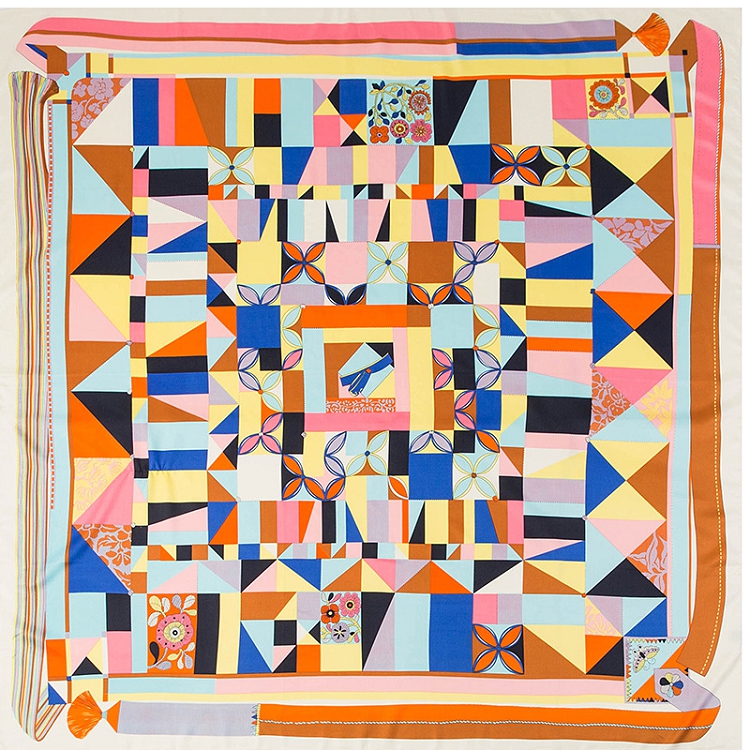 hermes bojagi scarf