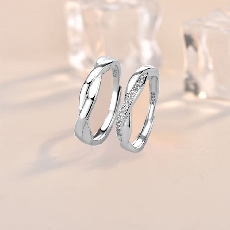 Infinity Design Couple Silver Ring ( Promise Of True Bond ) – Jewllery  Design