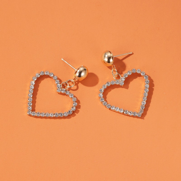 Jewelry Earrings Simple Temperament Bow Earrings Cute Girl Heart