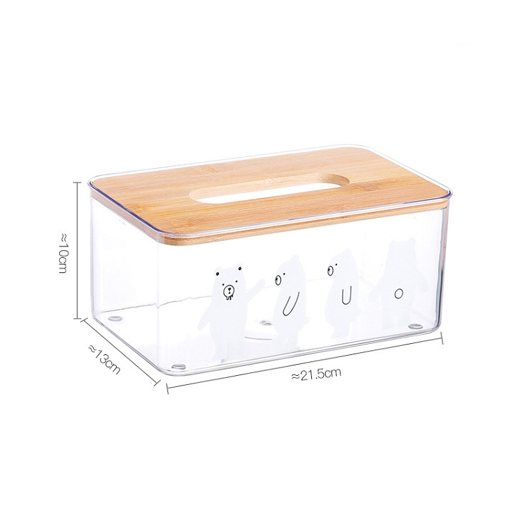 Transparent Table Tissue Box Acrylic Storage Box Paper Box