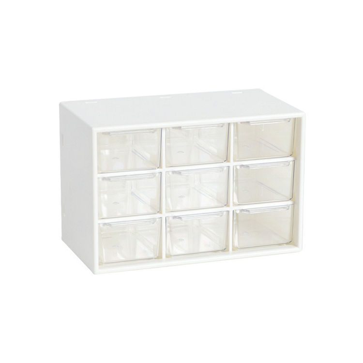 Transparent Stackable Drawer Storage Nordic Desktop Box Cabinet