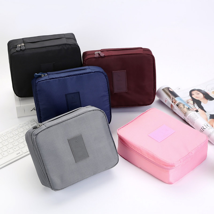 Buy Wholesale China Makeup Bag Double Layers Travel Cosmetic Pouch