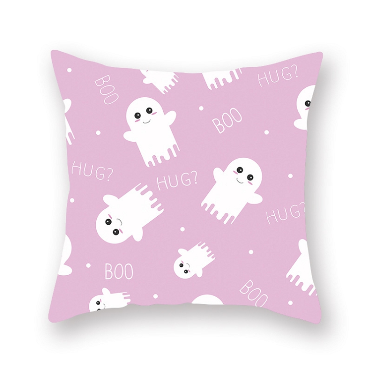 Halloween Pillow Cover Halloween BOO Pillow Pink Halloween 