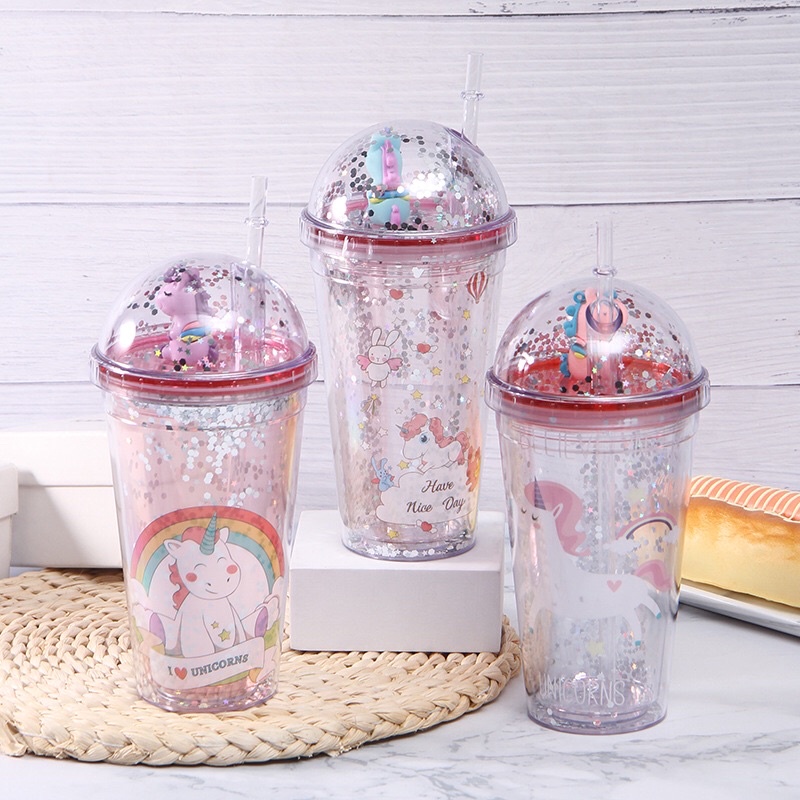 China Glass Cup With Straw, Glass Cup With Straw Wholesale