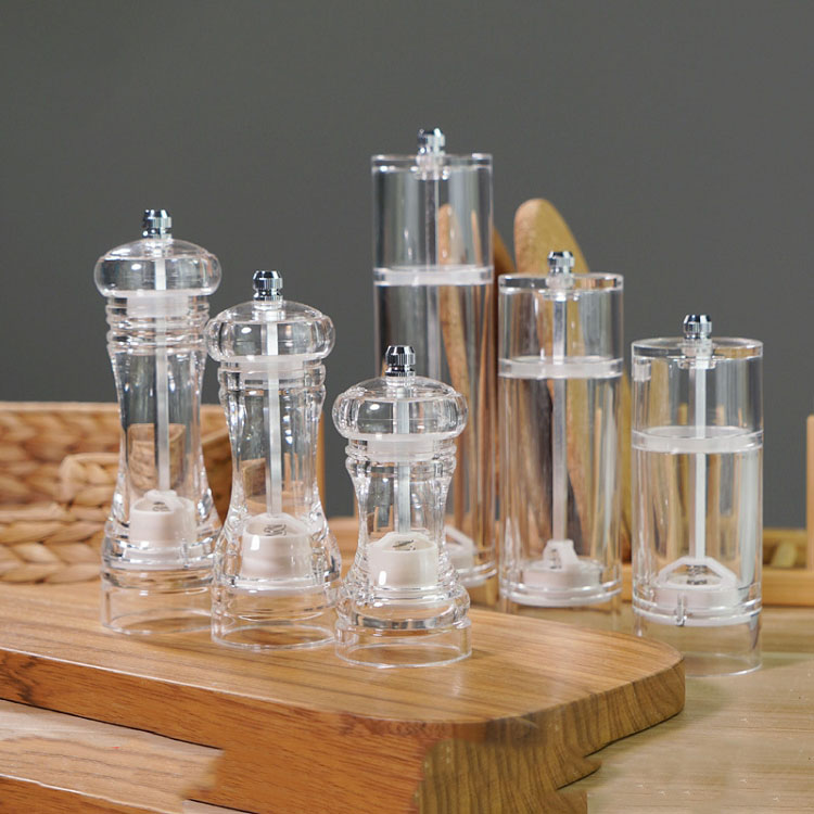 Buy Wholesale China Wooden Manual Acrylic Transparent Salt Shaker