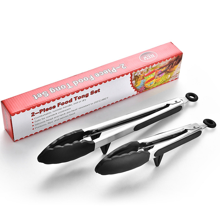 9 & 12 Silicone Tongs (2 Piece Set)