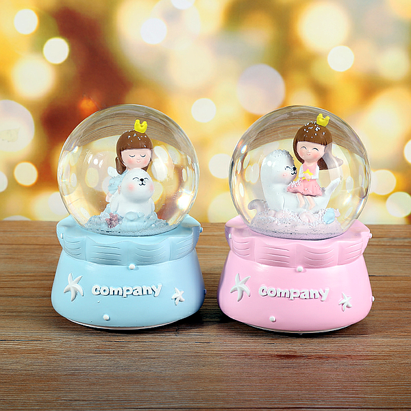 Cute Girl Birthday Gift Resin and Glass Snow Globe - China Snow Globe and  Resin Snow Globe price